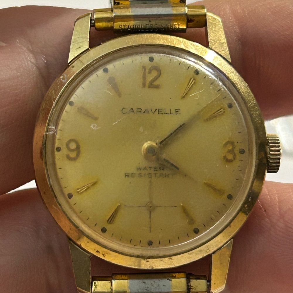 Vintage Gold Caravelle by Bulova Watch